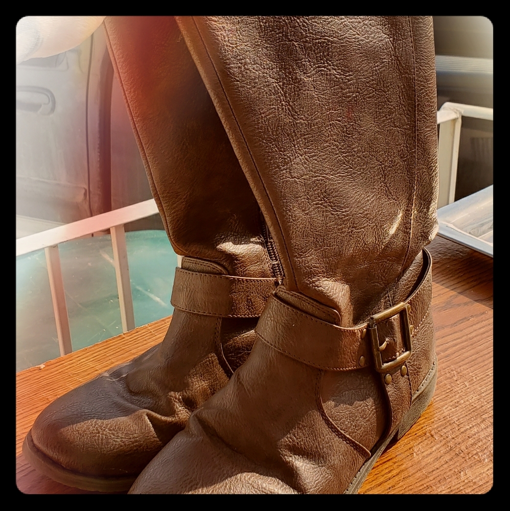 Kenneth cole leather cowboy boots